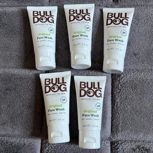 Lot of 5 Bull Dog skincare for Men face wash -30ml each
